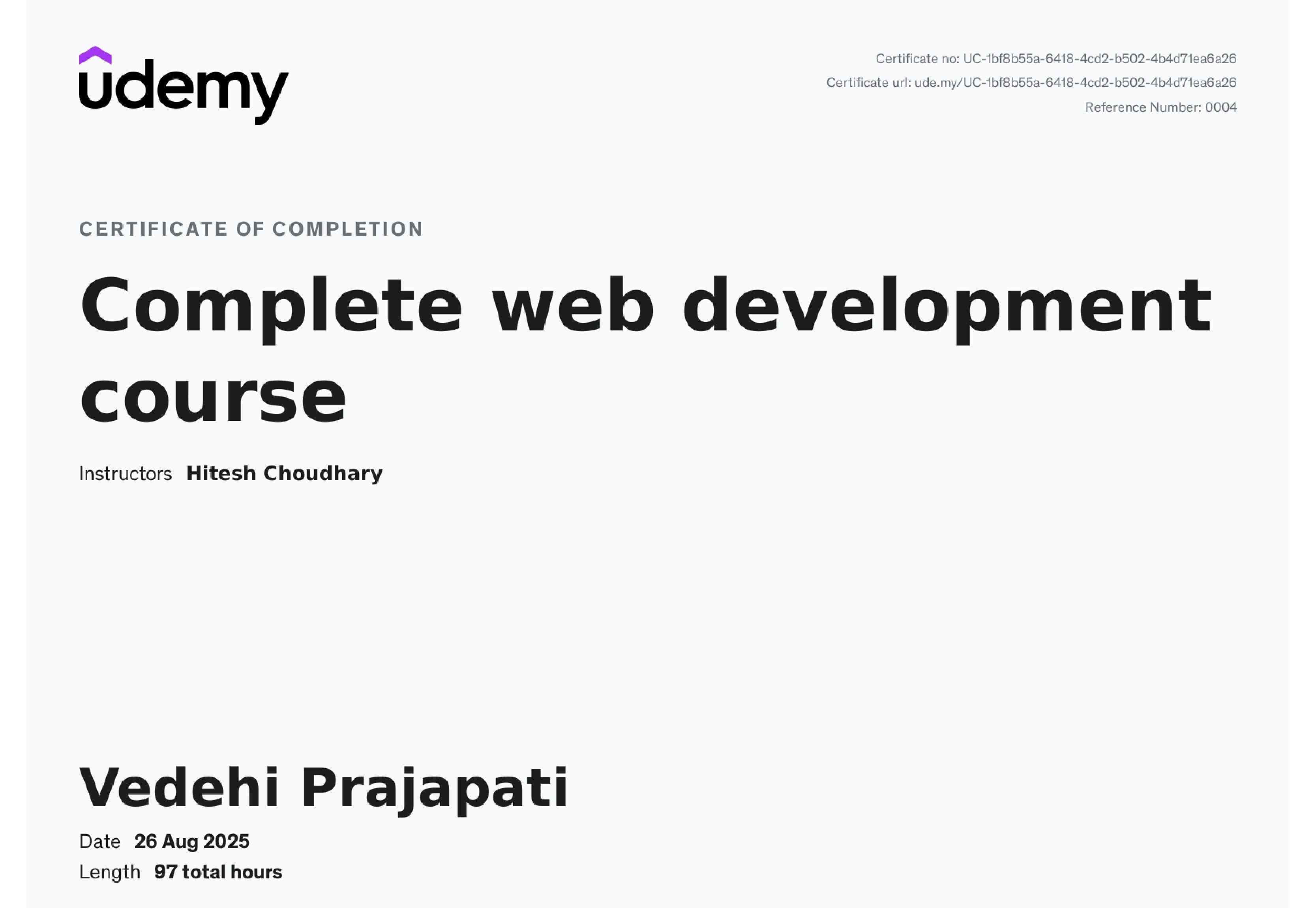 full-stack Certificate